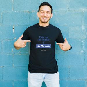 Camiseta me gusta mi marido personalizada