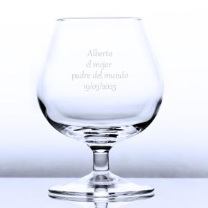 Copa de Coñac grabada