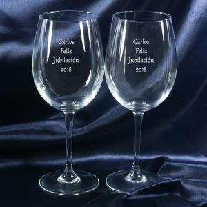 Copas de vino jubilación
