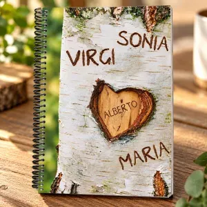Cuaderno portada árbol personalizada