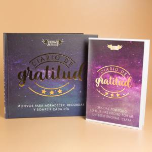 Diario de Gratitud con tarjeta personalizada