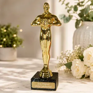 Estatua Óscar personalizada para jubilación