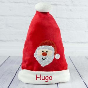 Gorro de Papá Noel para bebé bordado