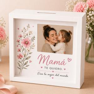 Hucha de madera personalizada para Madre