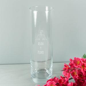 Jarrón personalizado enamorados