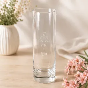 Jarrón personalizado enamorados