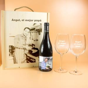 Kit personalizado con foto grabada