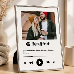 Lámina personalizada con código Spotify