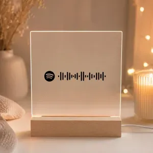 Lámpara Personalizada con código Spotify