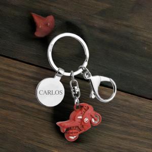 Llavero grabado moto