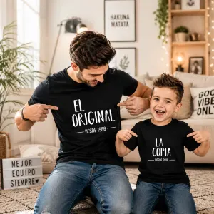 Pack camisetas padre e hijo personalizadas Original