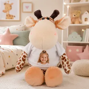 Peluche personalizado de 23 cm con foto en camiseta