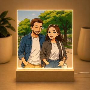 Retrato personalizado a partir de tu foto en lámpara