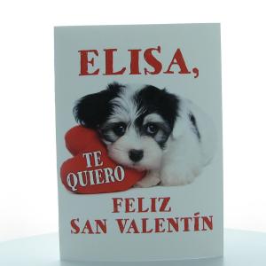 Tarjeta personalizada para San Valentín