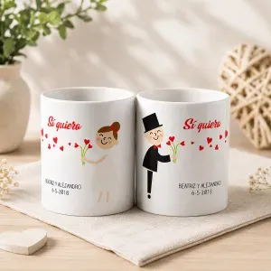 Tazas ¡Si quiero! personalizada