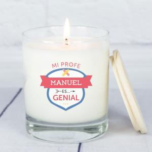 Vela personalizada para profes