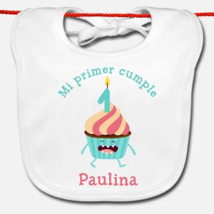 Babero personalizado Mi primer cumple