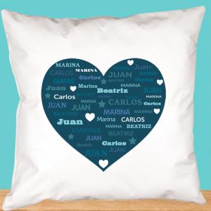 Cojín personalizado Familia 'Corazón'