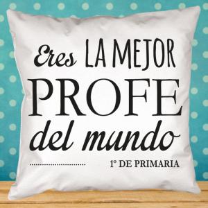 Cojín personalizado mejor profe