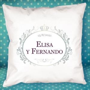 Cojín personalizado para Boda