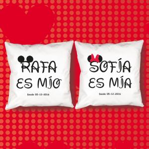 Pack de cojines personalizados 'Es mío'