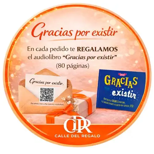 Boliche personalizado Gracias por existir - Incluye audiolibro