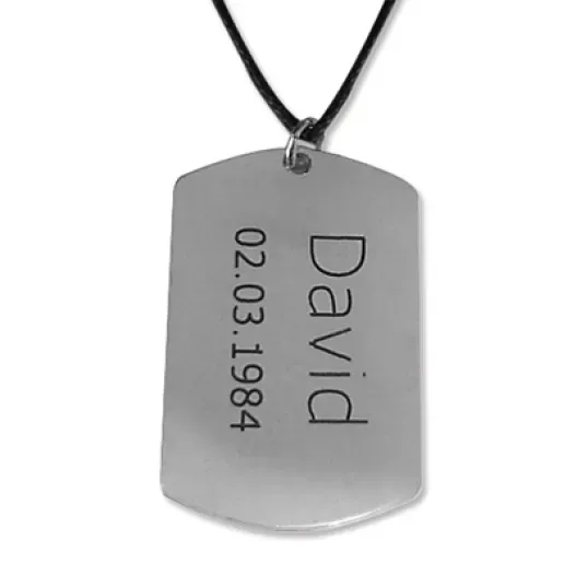 Colgante chapa para hombre (Foto de catálogo)