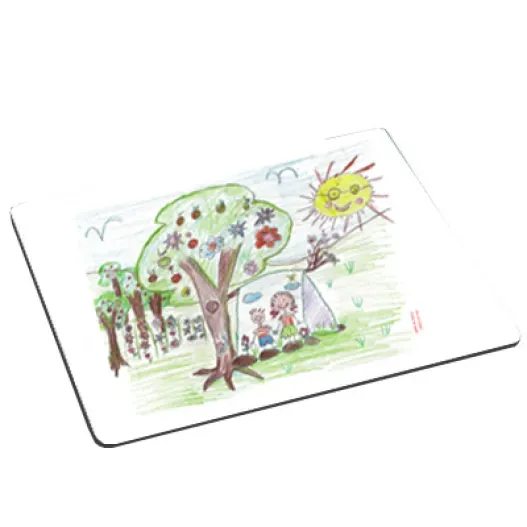 Alfombrilla rectangular con el dibujo de tu hijo (Vista alternativa)