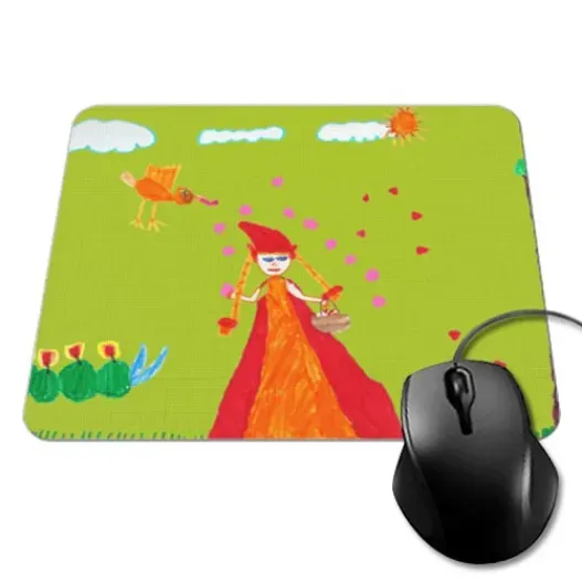 Alfombrilla rectangular con el dibujo de tu hijo (Idea de regalo original)