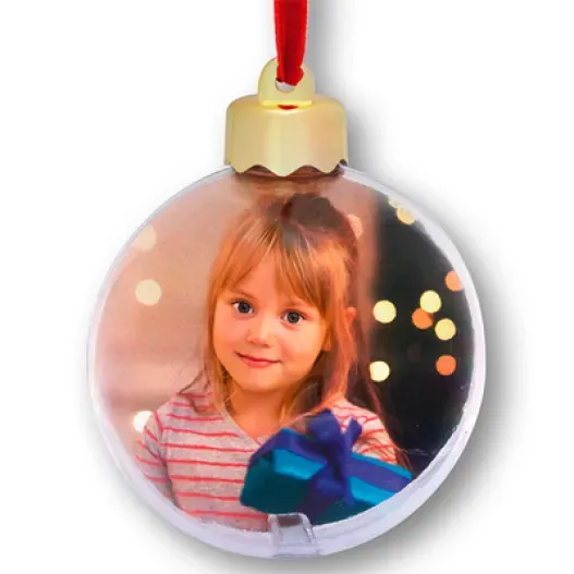 Bola adorno navide&ntilde;o (Detalle de presentación)