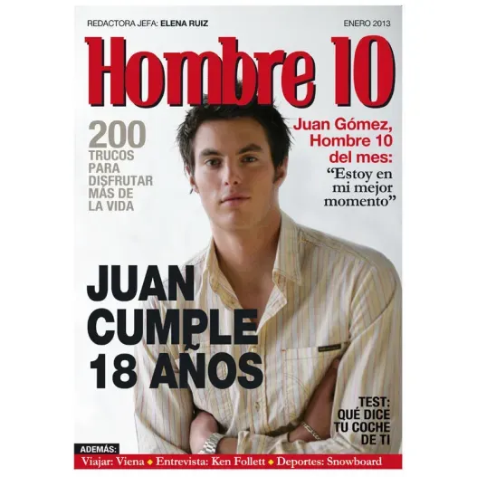 Falsa portada de revista "18 a&ntilde;os" (Idea de regalo original)
