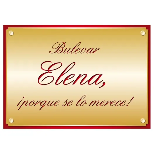 Placa conmemorativa personalizada (Vista alternativa)