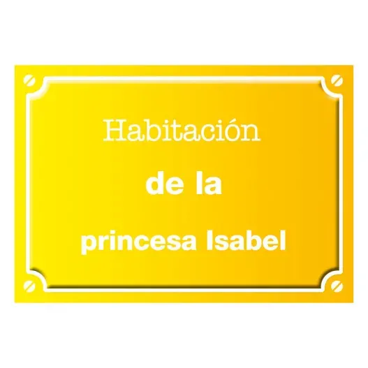 Placa de calle infantil personalizada (Idea de regalo original)