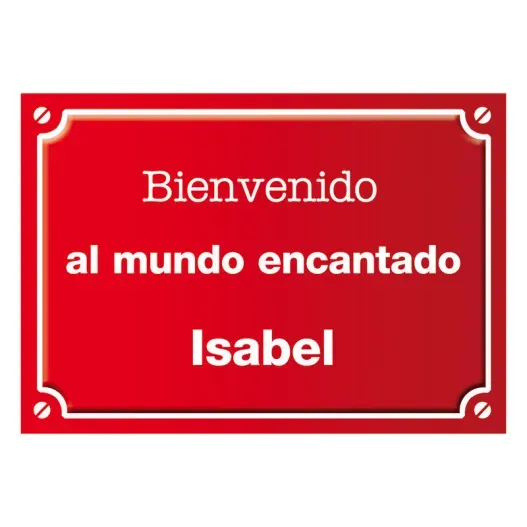 Placa de calle infantil personalizada (Vista alternativa)