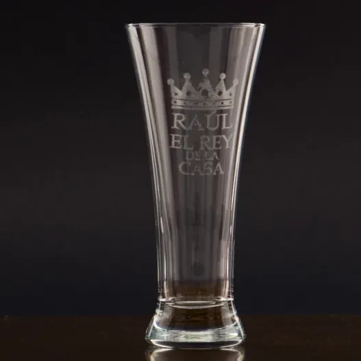 Copa de cerveza "El rey de la casa" (Vista alternativa)