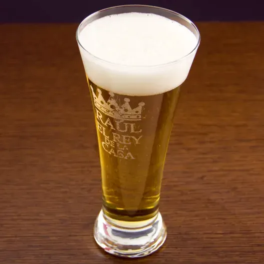 Copa de cerveza "El rey de la casa" (Idea de regalo original)