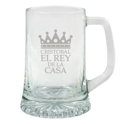 Jarra de cerveza 'El rey de la casa' (Foto de catálogo)