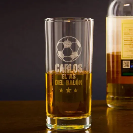 Vaso de whisky alto para el as del bal&oacute;n (Vista alternativa)