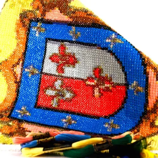 Escudo de tu apellido a punto de cruz (Vista alternativa)