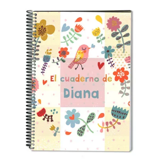 Cuaderno alegr&iacute;a personalizado (Idea de regalo original)