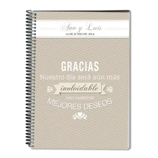 Cuaderno boda personalizado (Vista alternativa)