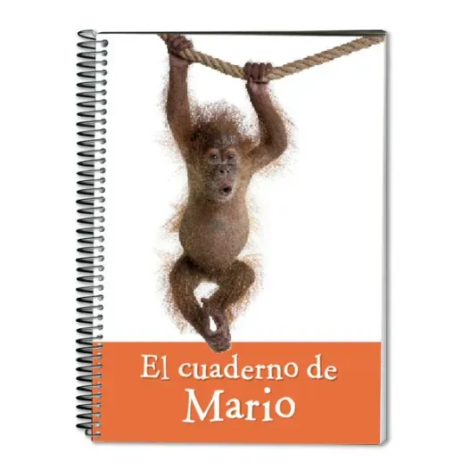 Cuaderno "Mono" personalizado