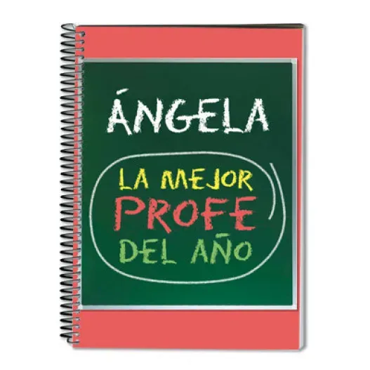 Cuaderno personalizado al mejor profe (Idea de regalo original)