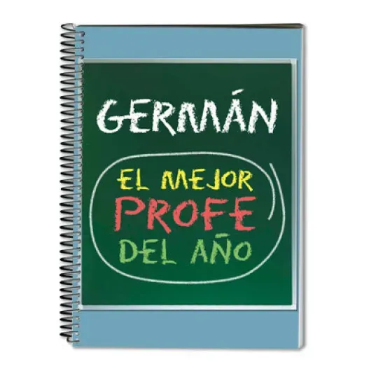 Cuaderno personalizado al mejor profe (Detalle de presentación)
