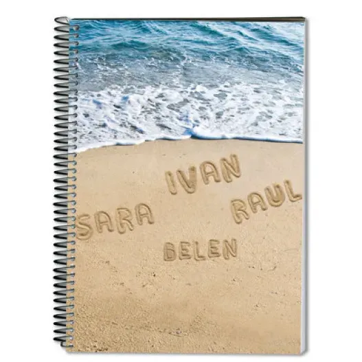Cuaderno portada playa personalizada (Vista alternativa)