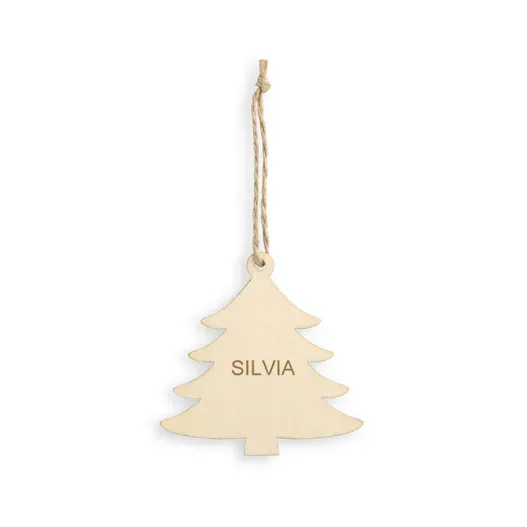 Adornos navide&ntilde;os de madera grabados (Idea de regalo original)