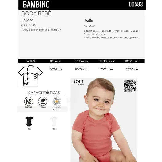Body beb&eacute; personalizado 'alfabeto animal' (Foto de catálogo)
