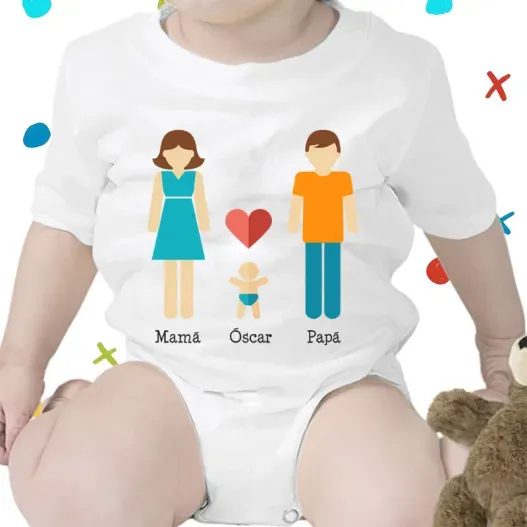 Body o camiseta infantil familia personalizada (Vista alternativa)