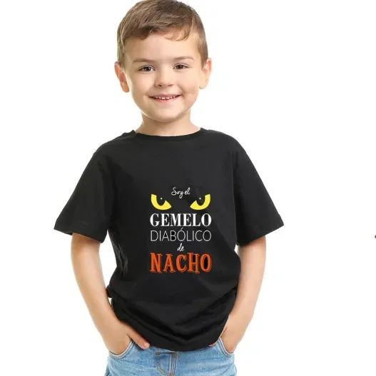 Body o camiseta personalizada 'Gemelo diab&oacute;lico'
