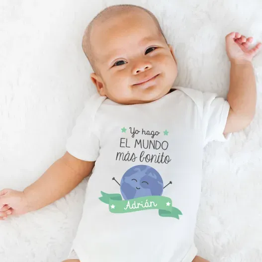 Body personalizado 'Yo hago el mundo m&aacute;s bonito' (Vista alternativa)